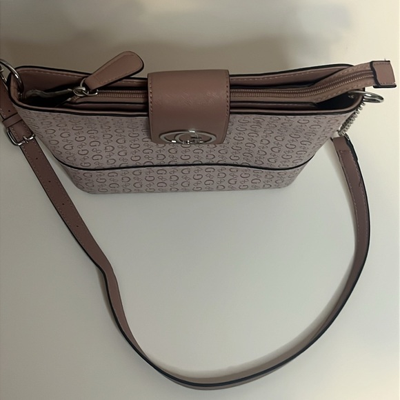 Guess Pink Monogram Crossbody Bag - Picture 7 of 7